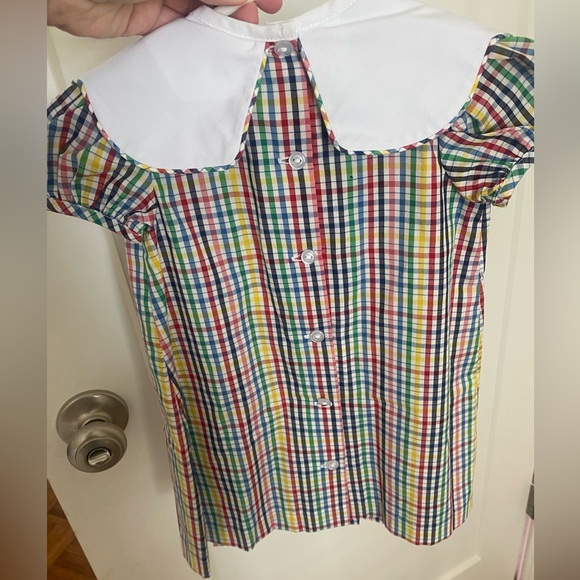 NWT The Beaufort Bonnet company Dress 12-18 Mo Frenchy Frock Paint Set Plaid - Picture 3 of 3